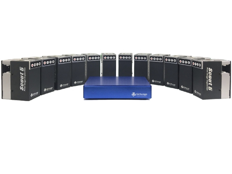 Several multi Cameras Video Web Inspection System Working In One Flexo Printing Machine